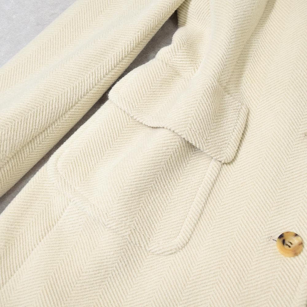 英国老舗 Aquascutum アンゴラ ウール ヘリンボーンパイル コート