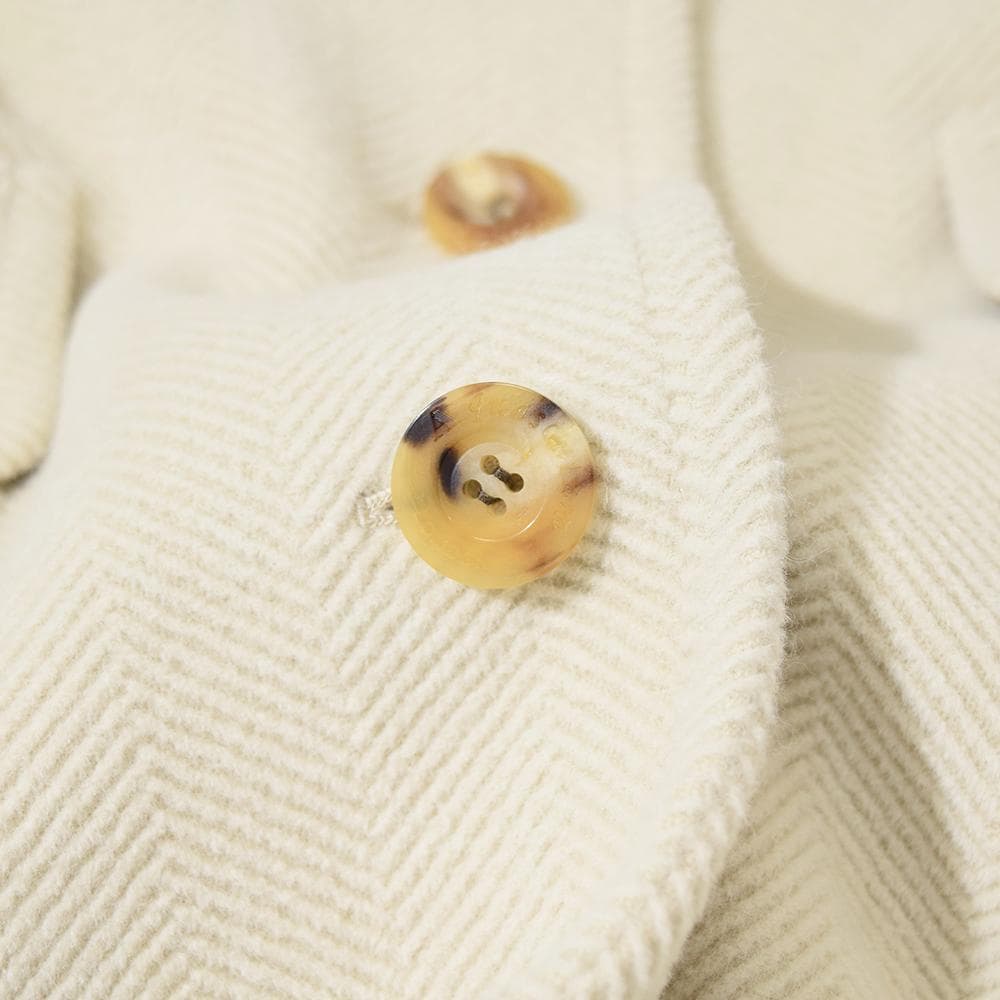 英国老舗 Aquascutum アンゴラ ウール ヘリンボーンパイル コート