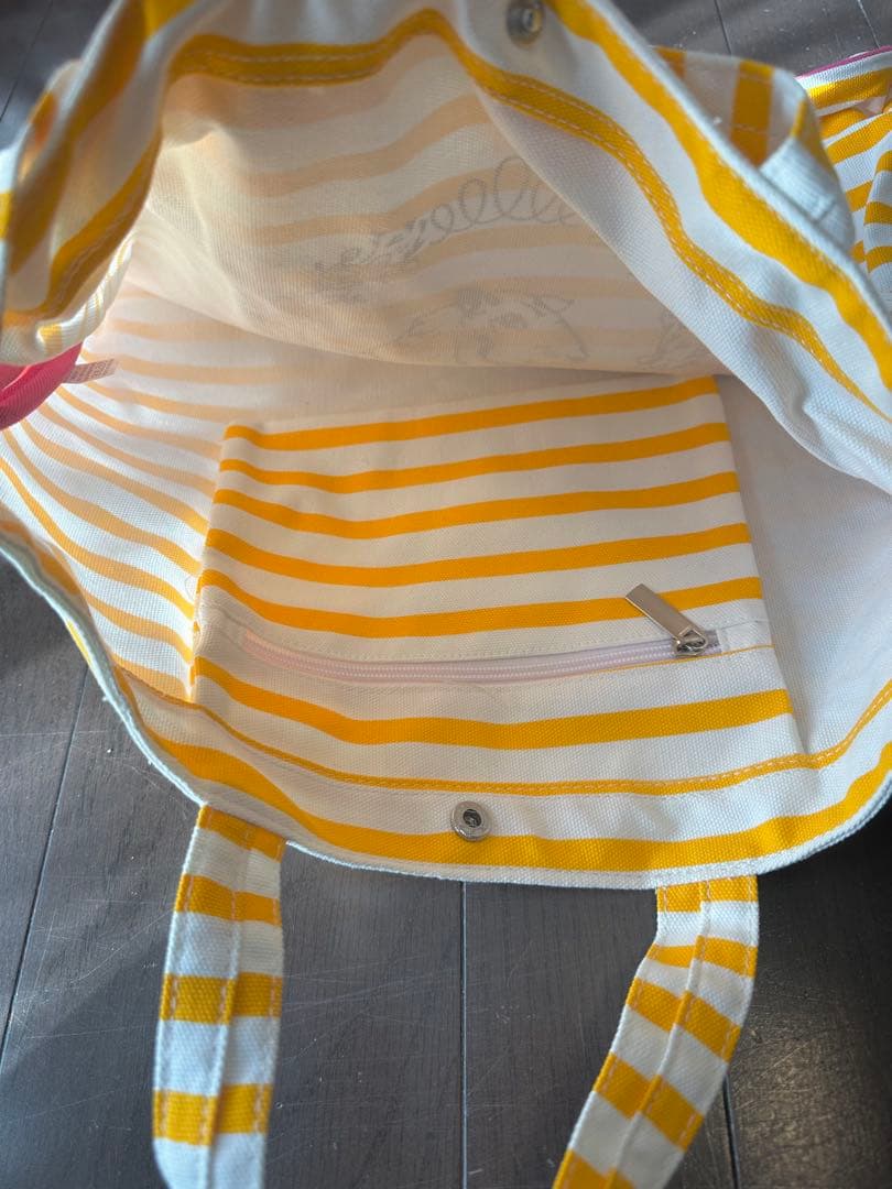 プ*）様 la BIEN AIMÉE ストライプショルダーバッグイエロー