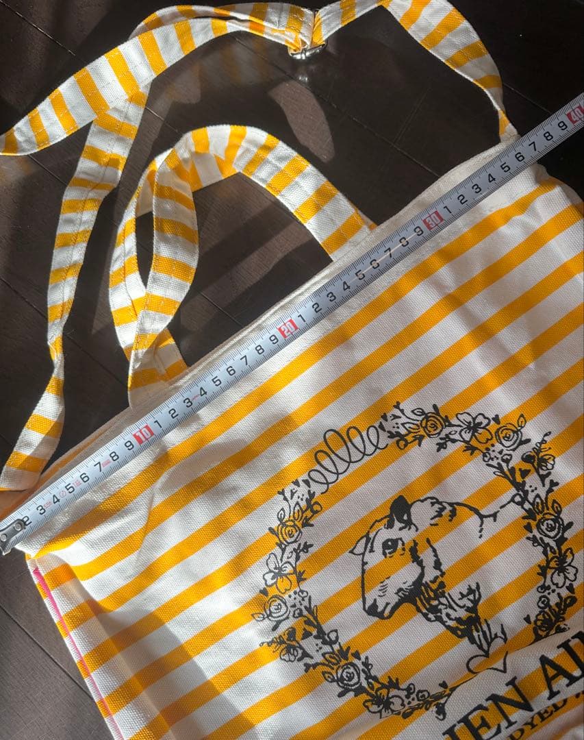 プ*）様 la BIEN AIMÉE ストライプショルダーバッグイエロー