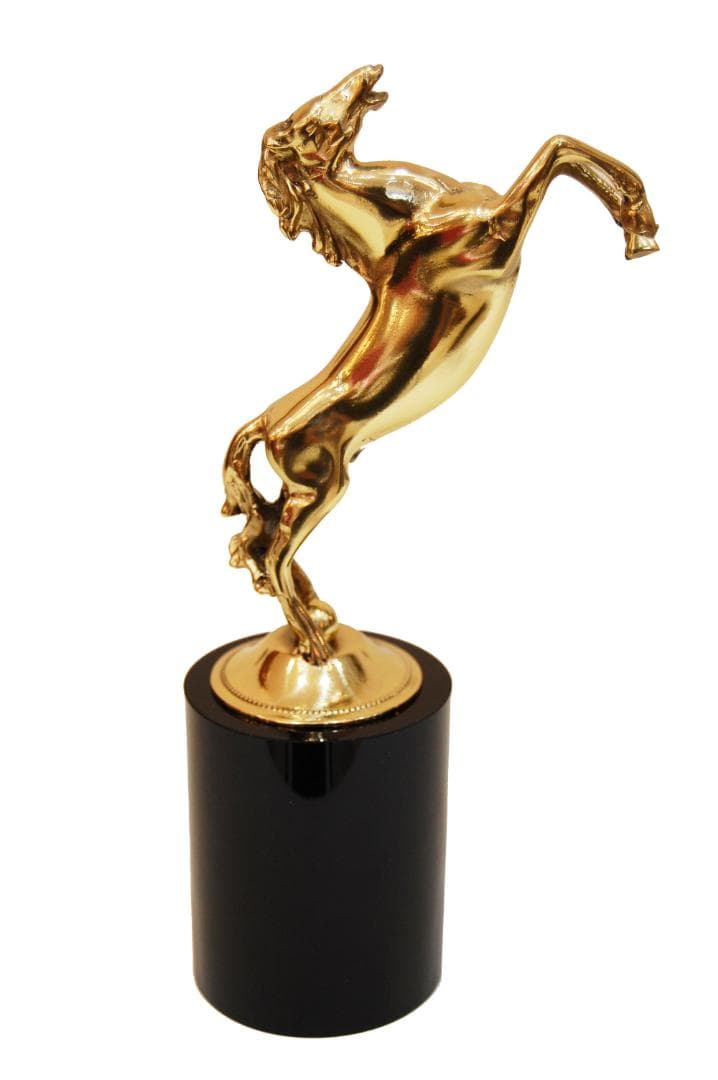 馬 オブジェ 置物 インテリア オシャレ 真鍮 大理石 跳ね馬 金運 風水