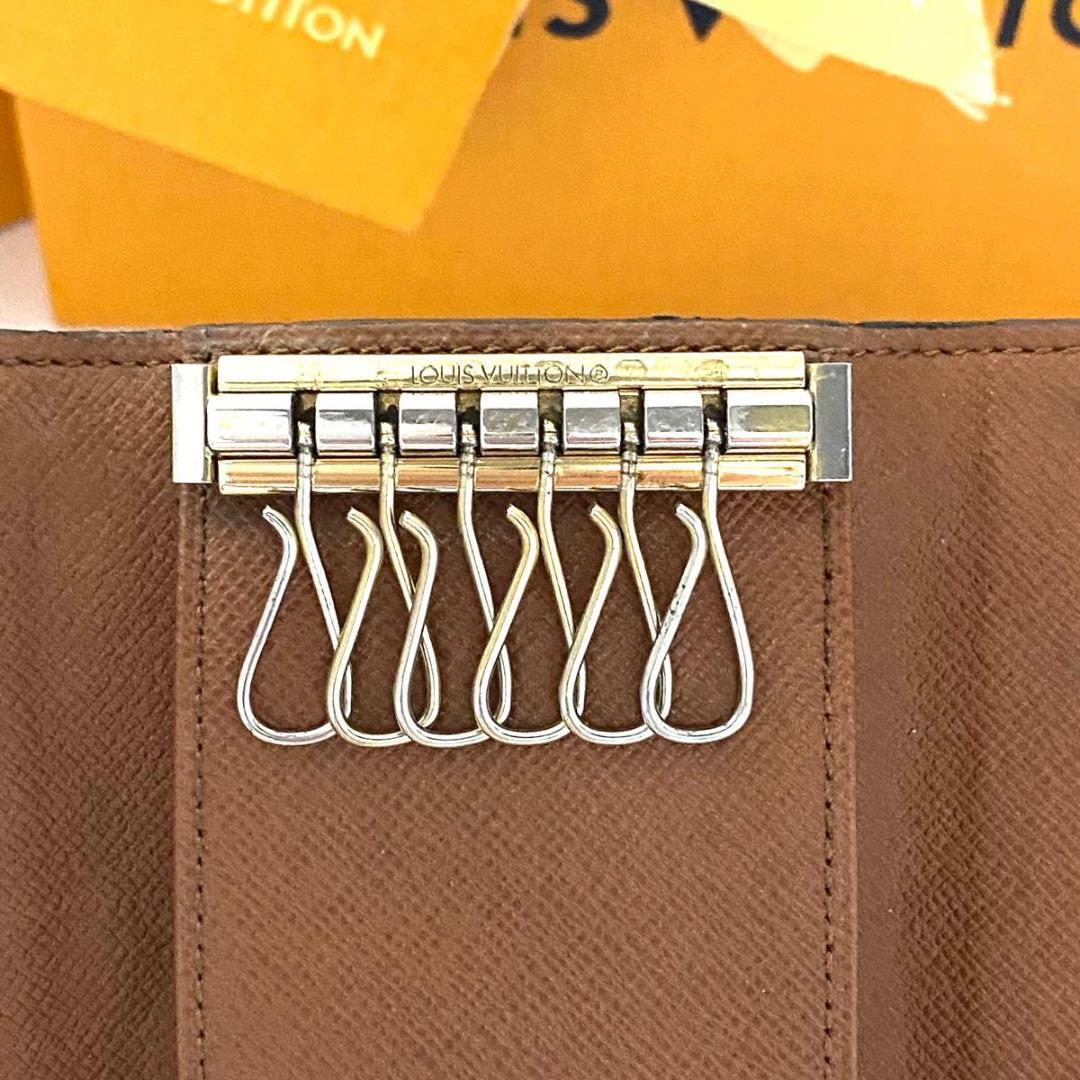 ルイ ヴィトン◎ミュルティクレ6 モノグラム キーケース ブラウン 茶色