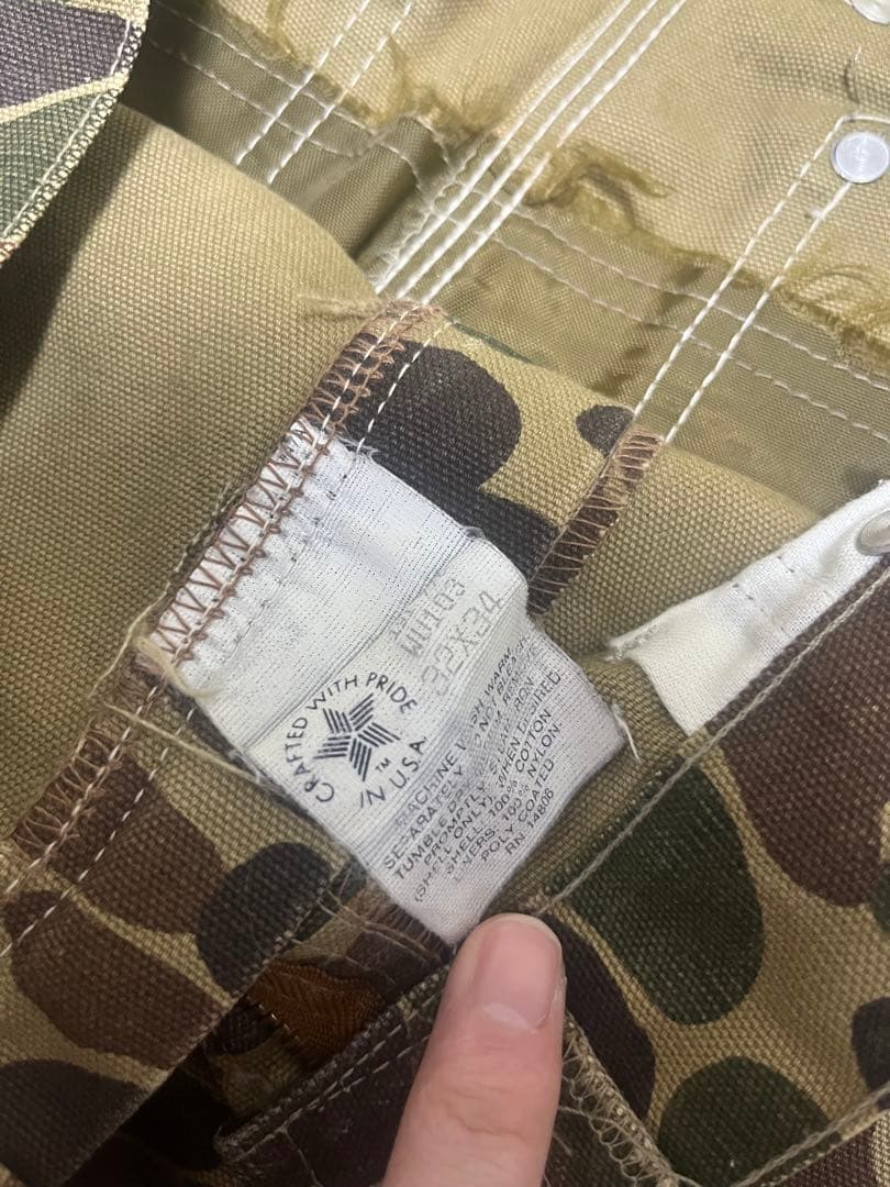 コ*豆様 90s Carhartt camouflage duckpants U