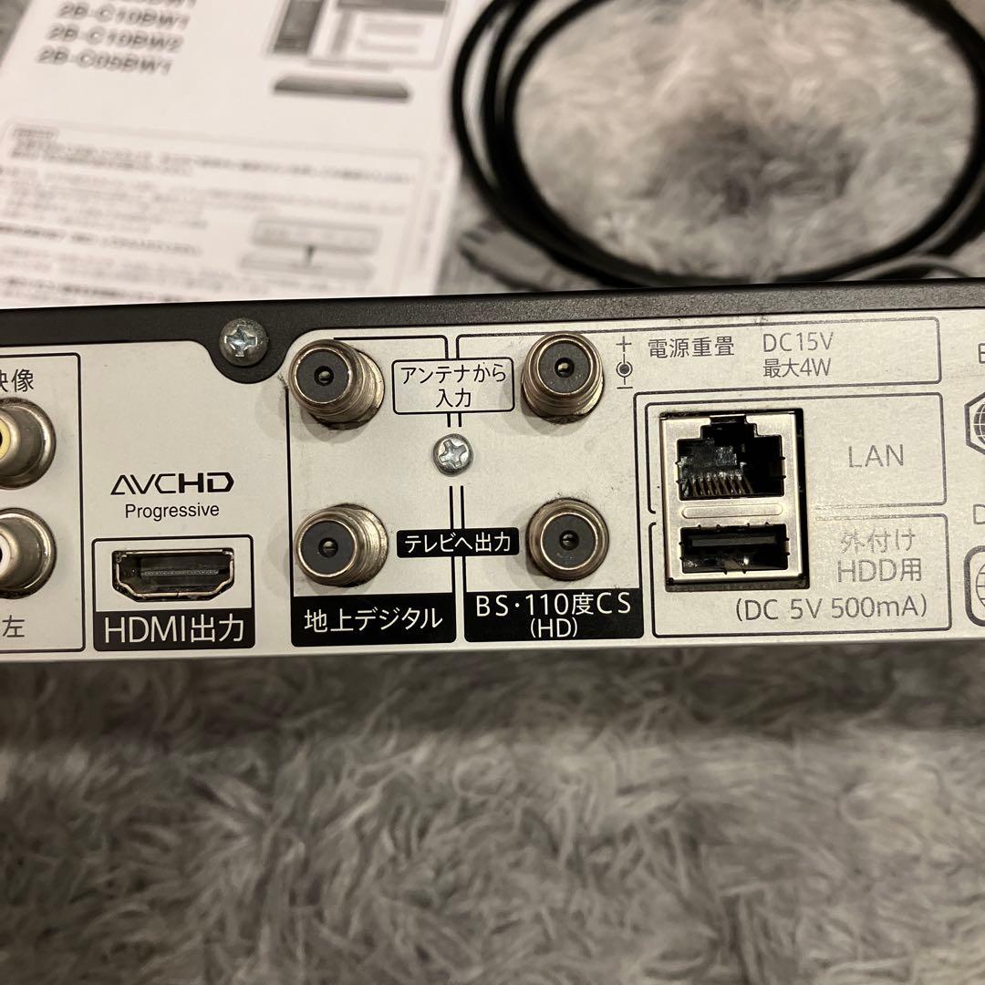 シャープ ブルーレイディスクレコーダー 2B-C05BW 説明書付き