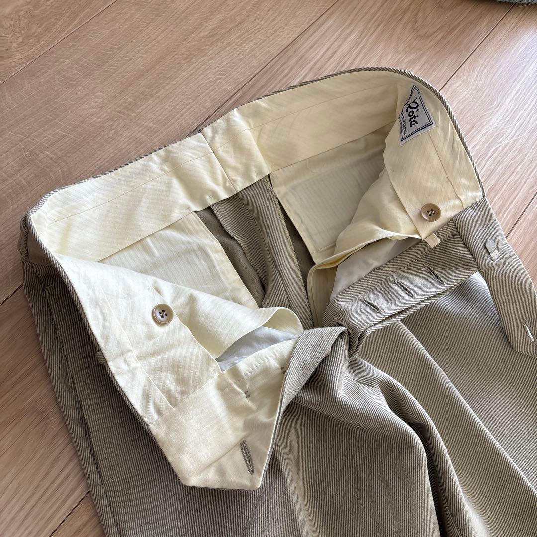 k*w様 Rota ウールスラックス グレージュ イタリア製