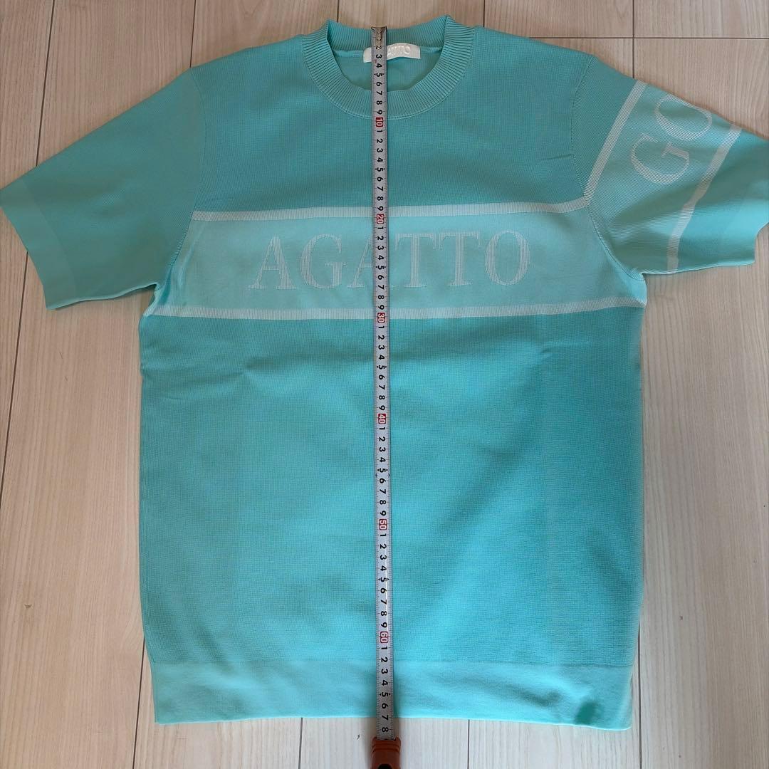 AGATTO ブルー Tシャツ Mサイズ