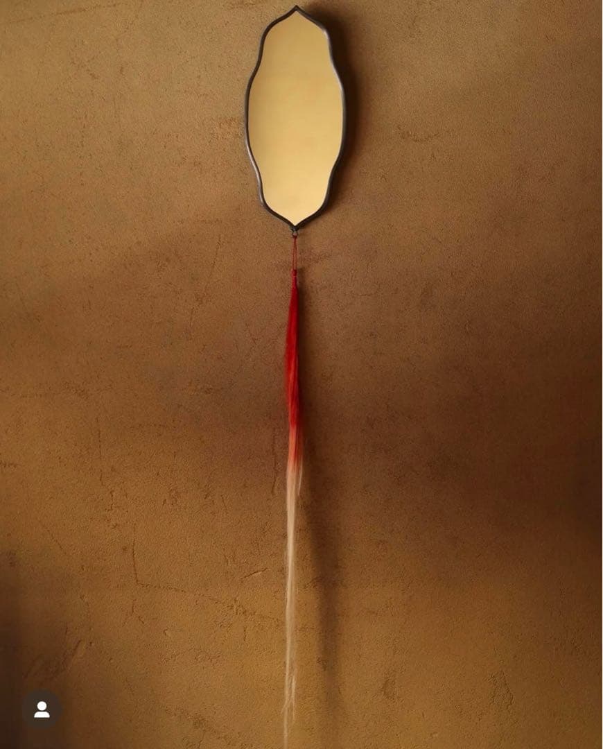 未使用　reimi ミラー　タッセル付き