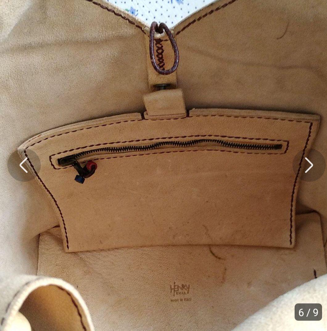 希少 アンリークイール★HENRY CUIR★ハンドバッグ