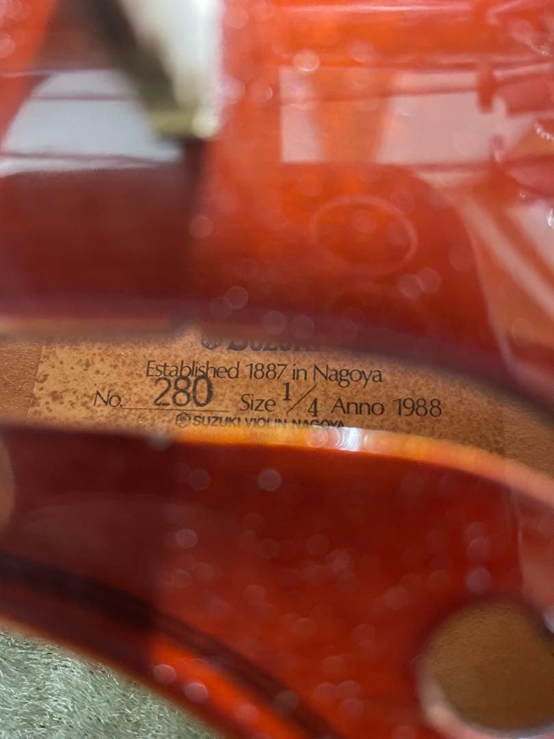 SUZUKI No.280 1/4 バイオリン 1988年製