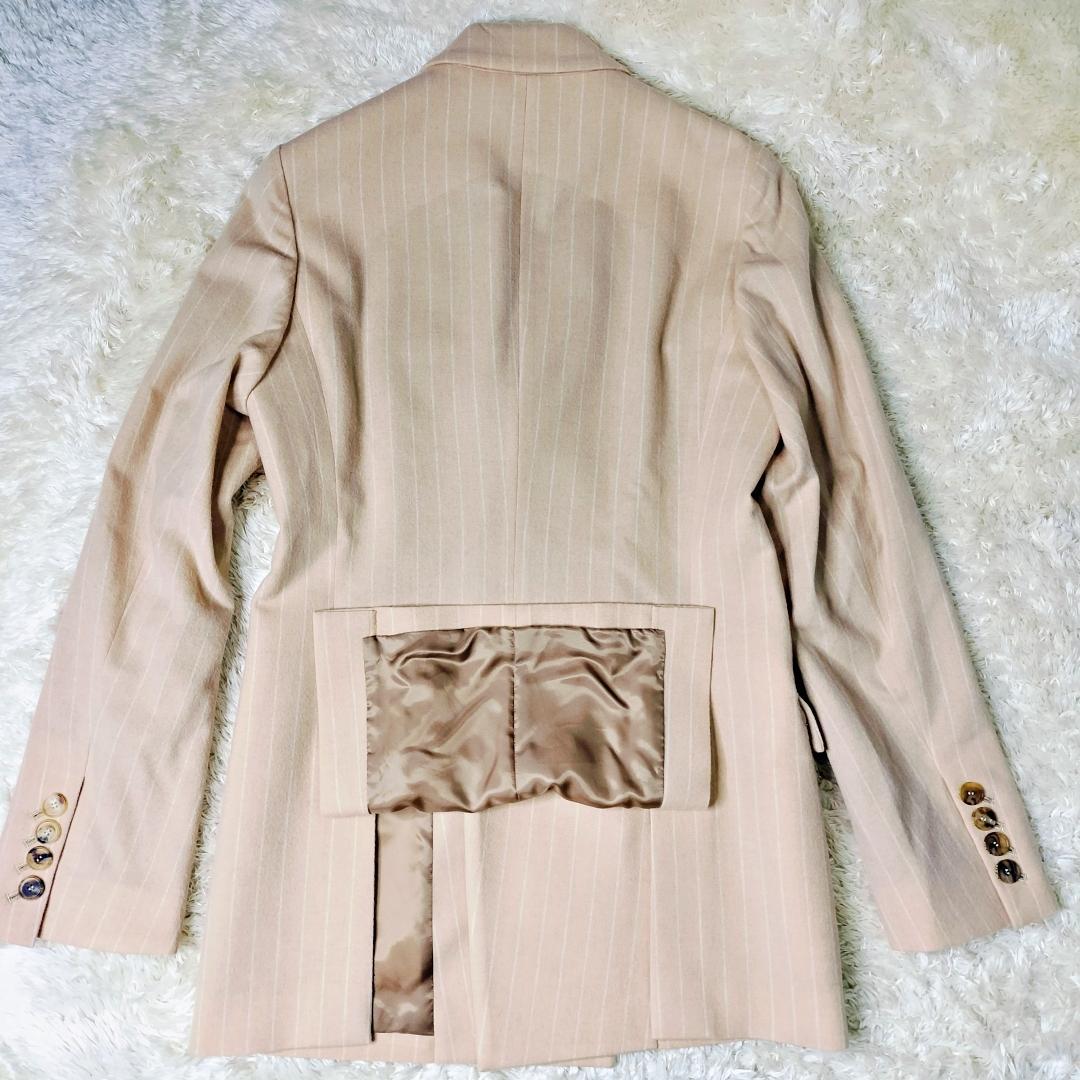 未使用✨️21AW ベッドフォード ダブルセットアップ カシミヤ混 ピーチカラー