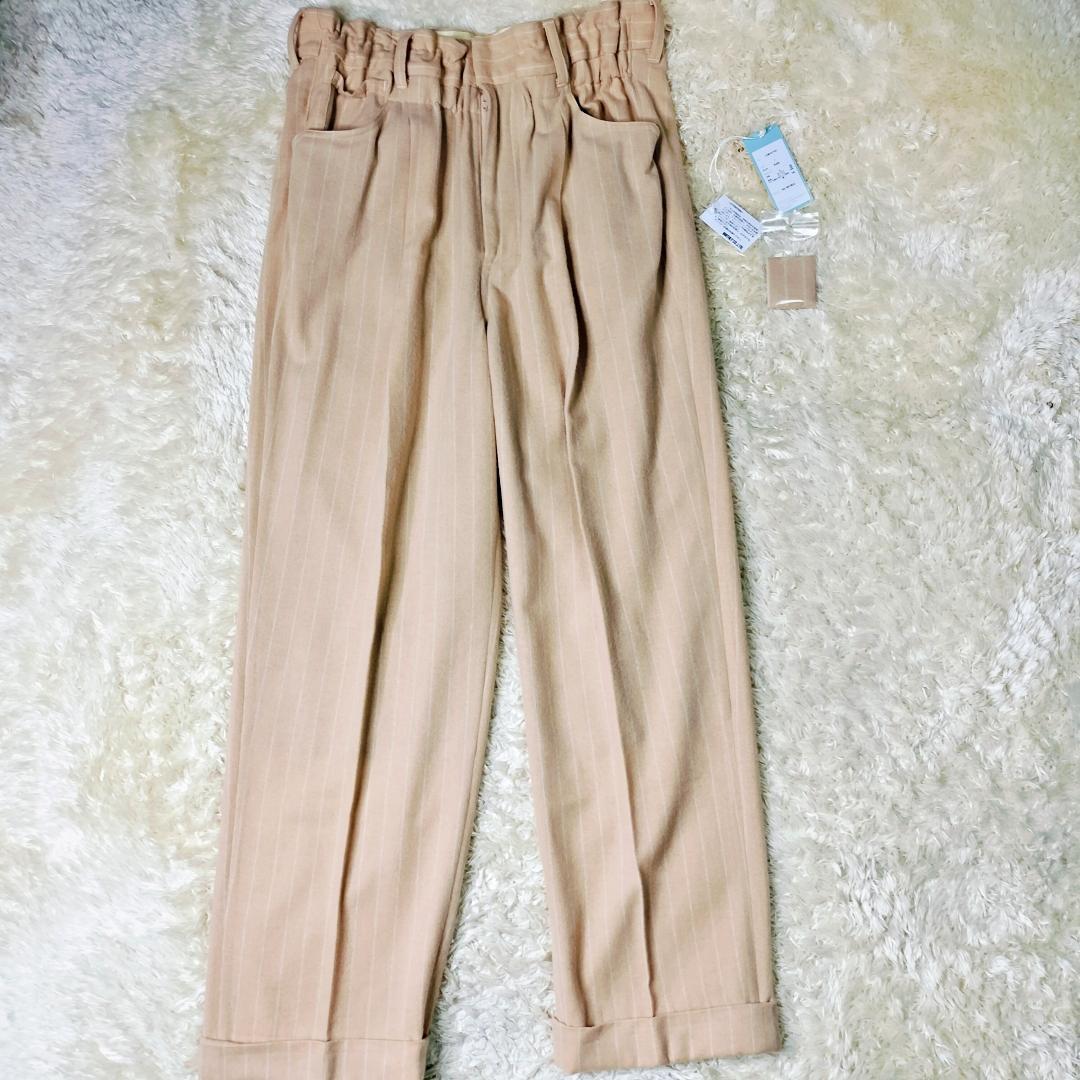 未使用✨️21AW ベッドフォード ダブルセットアップ カシミヤ混 ピーチカラー