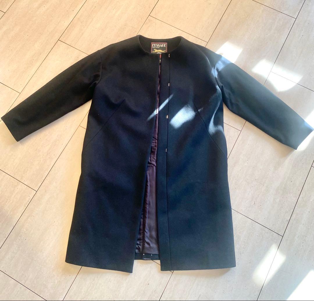 未使用美品JOURNAL STANDARD L’ESSAGE 上質ブラックコート