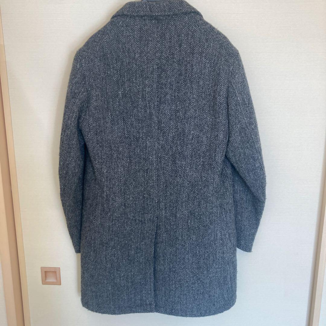 Harris Tweed ヘリンボーン チェスターコート