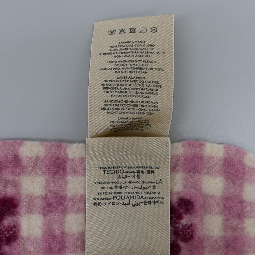 ▼ 47277★冬 GUCCI グッチ GG柄 ブランケット ひざ掛け ピンク