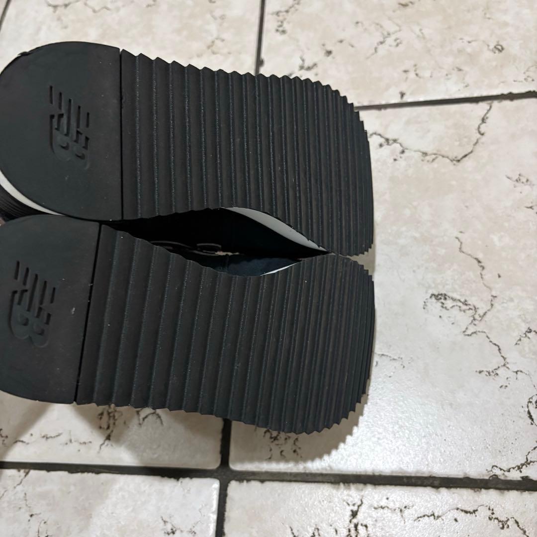 【美品】New Balance 574 ブラック 厚底スニーカー