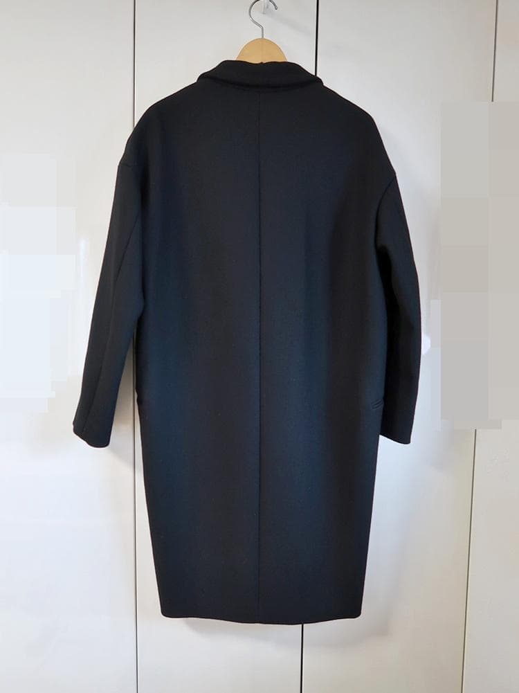 美品■ドゥーズィエムクラス■ チェスターコート■黒■sizeF■定価6.9万