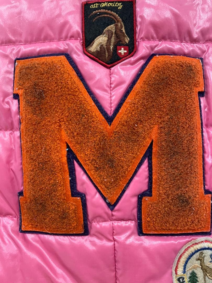 希少 MONCLER チベット スダウンベスト ワッペンロゴ　レディース　キッズ