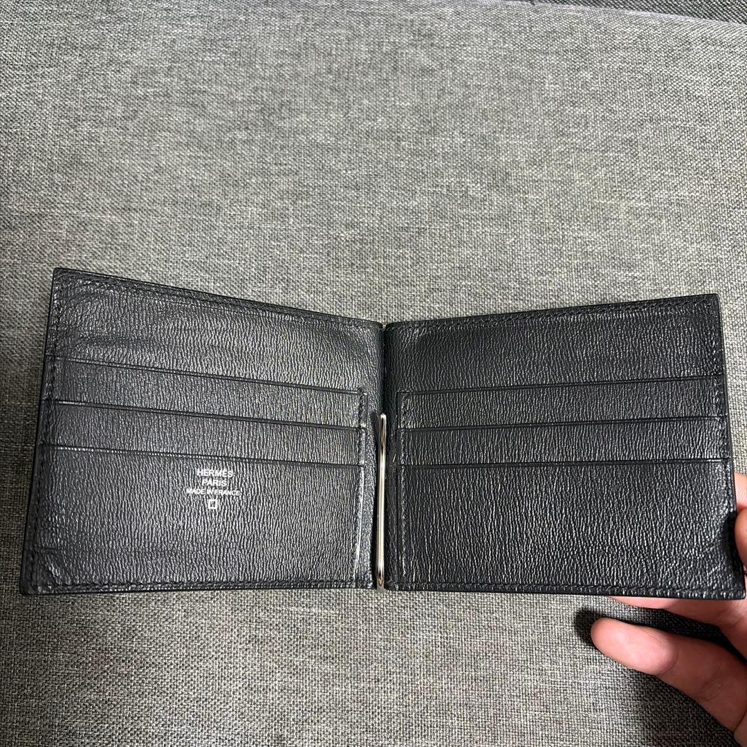 HERMES エルメス　ポーカーGM アリゲーター、クロコダイルマット