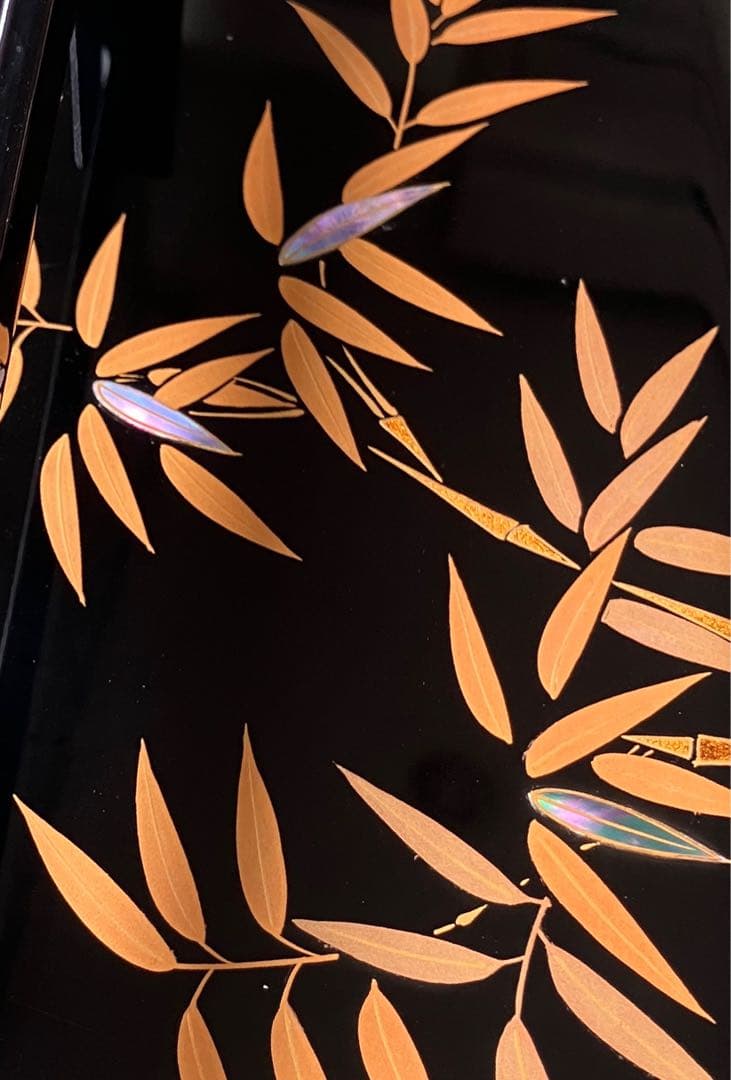 みどり！！輪島塗　蒔絵・手付重 清光堂造　三段重　美品