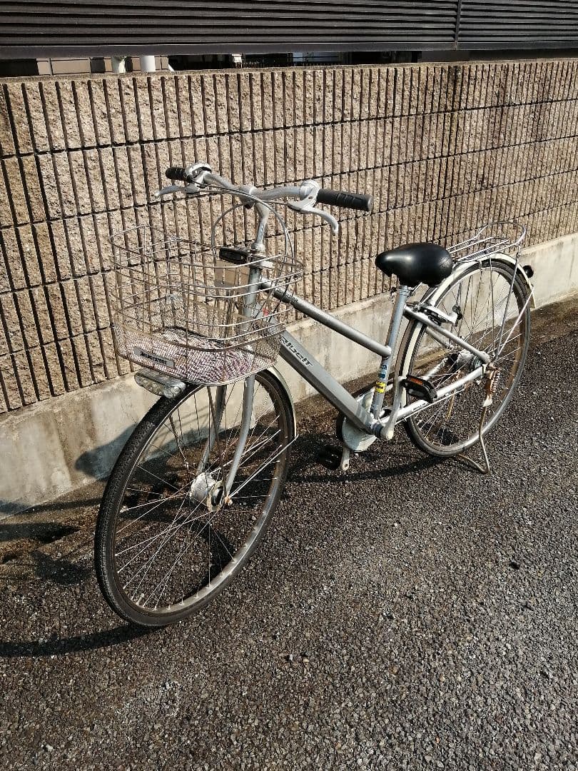 アルベルト　bridgestone albelt 通学自転車　引き取り　シルバー