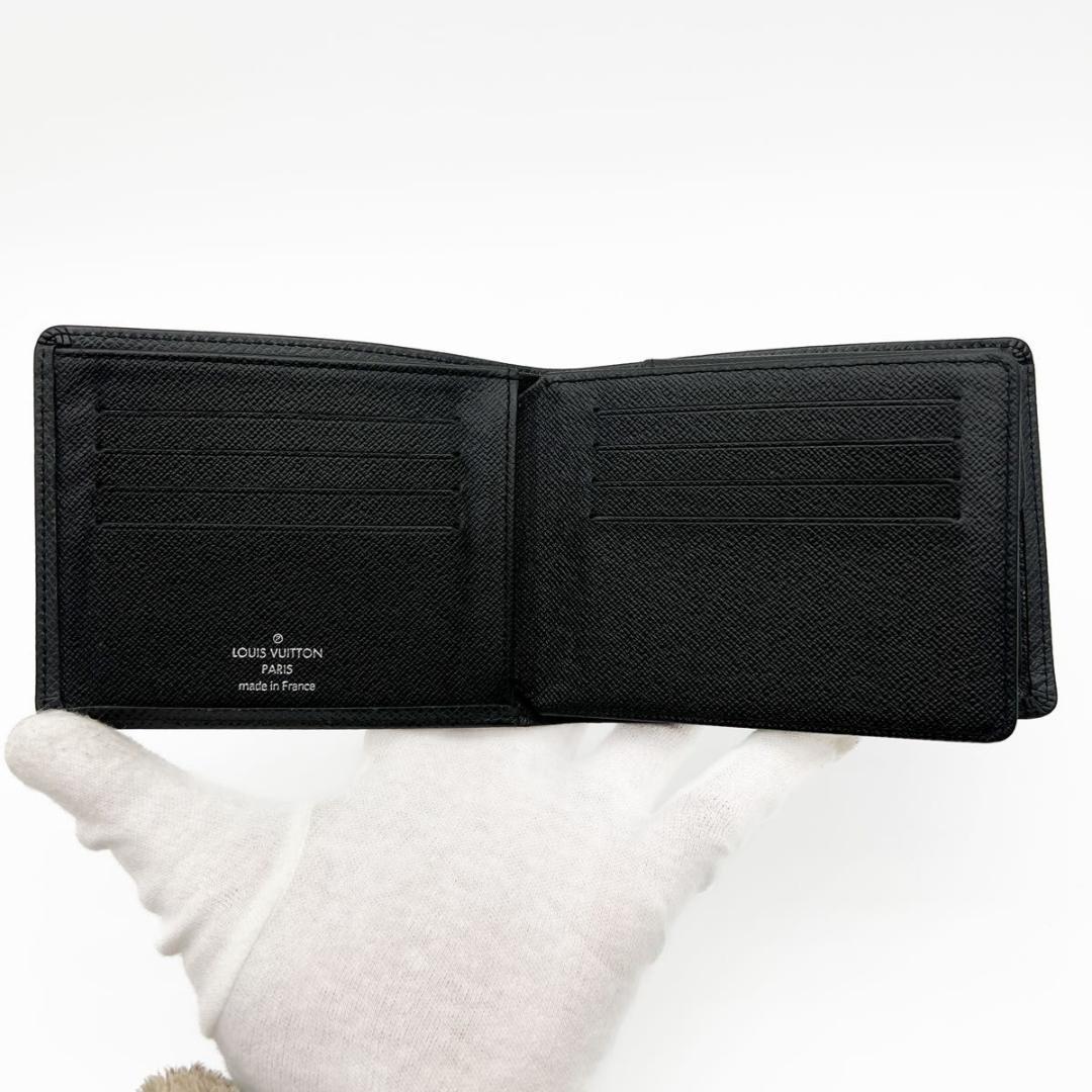 【美品】ヴィトン タイガ ポルトフォイユ フロリン 財布 黒 M31112