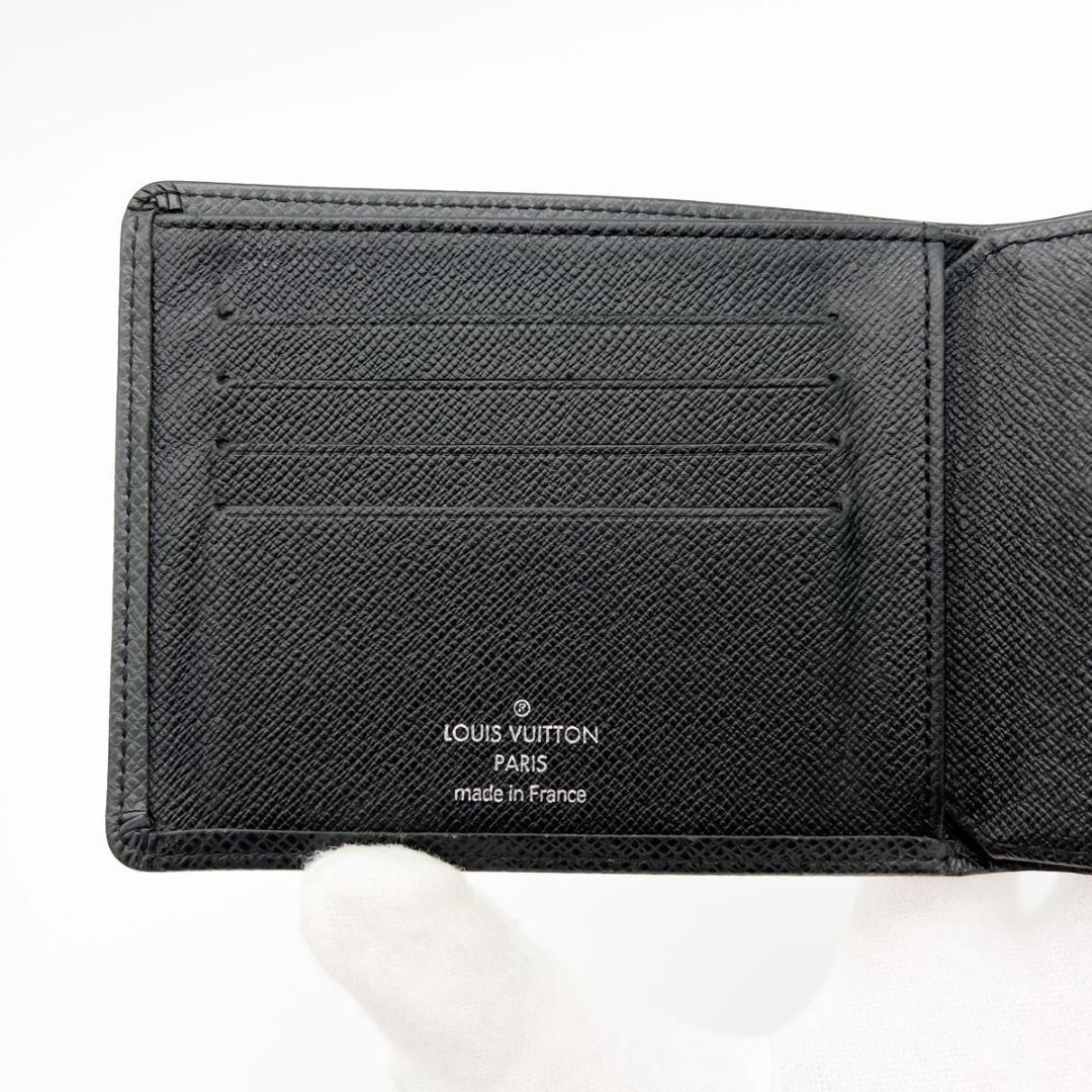 【美品】ヴィトン タイガ ポルトフォイユ フロリン 財布 黒 M31112