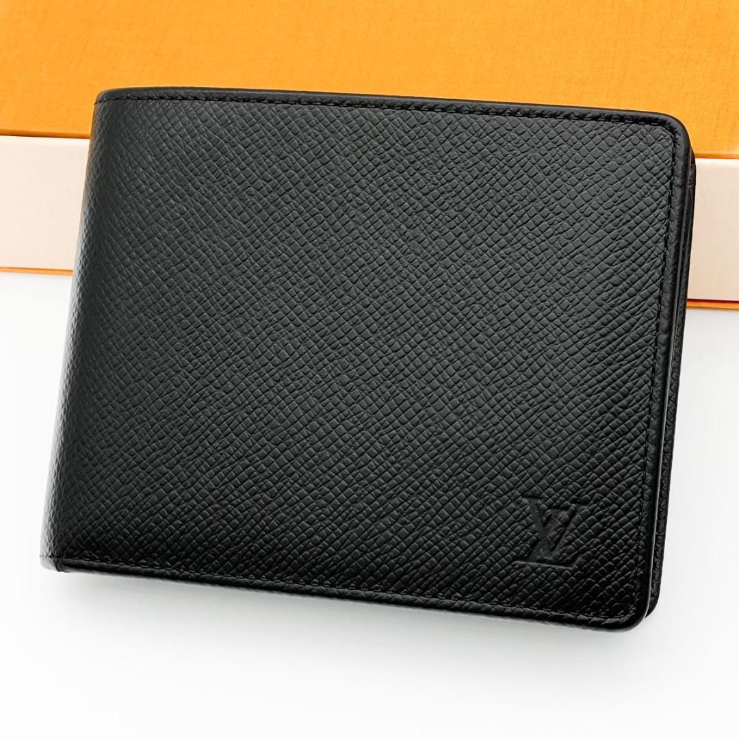 【美品】ヴィトン タイガ ポルトフォイユ フロリン 財布 黒 M31112