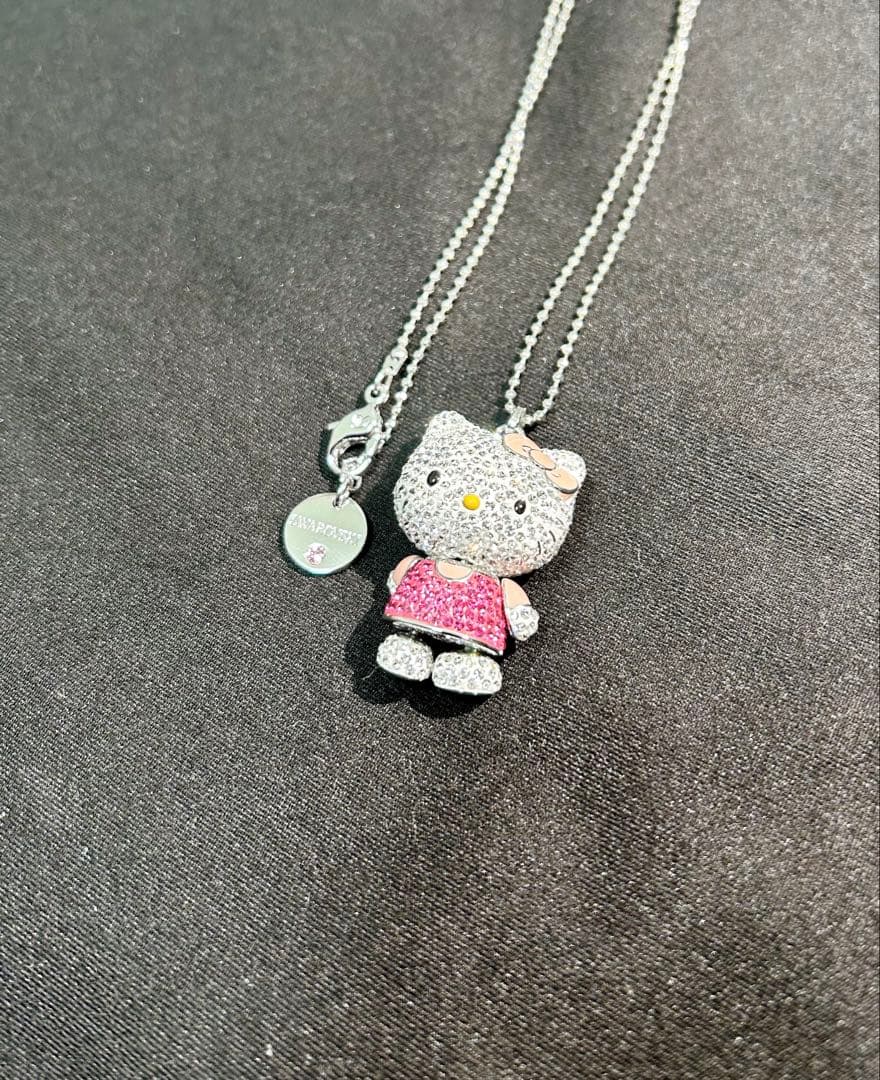 スワロフスキー　ネックレス　ハローキティ