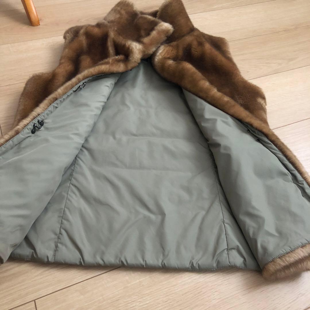 更に値下げマックスマーラフェイクファーダウン