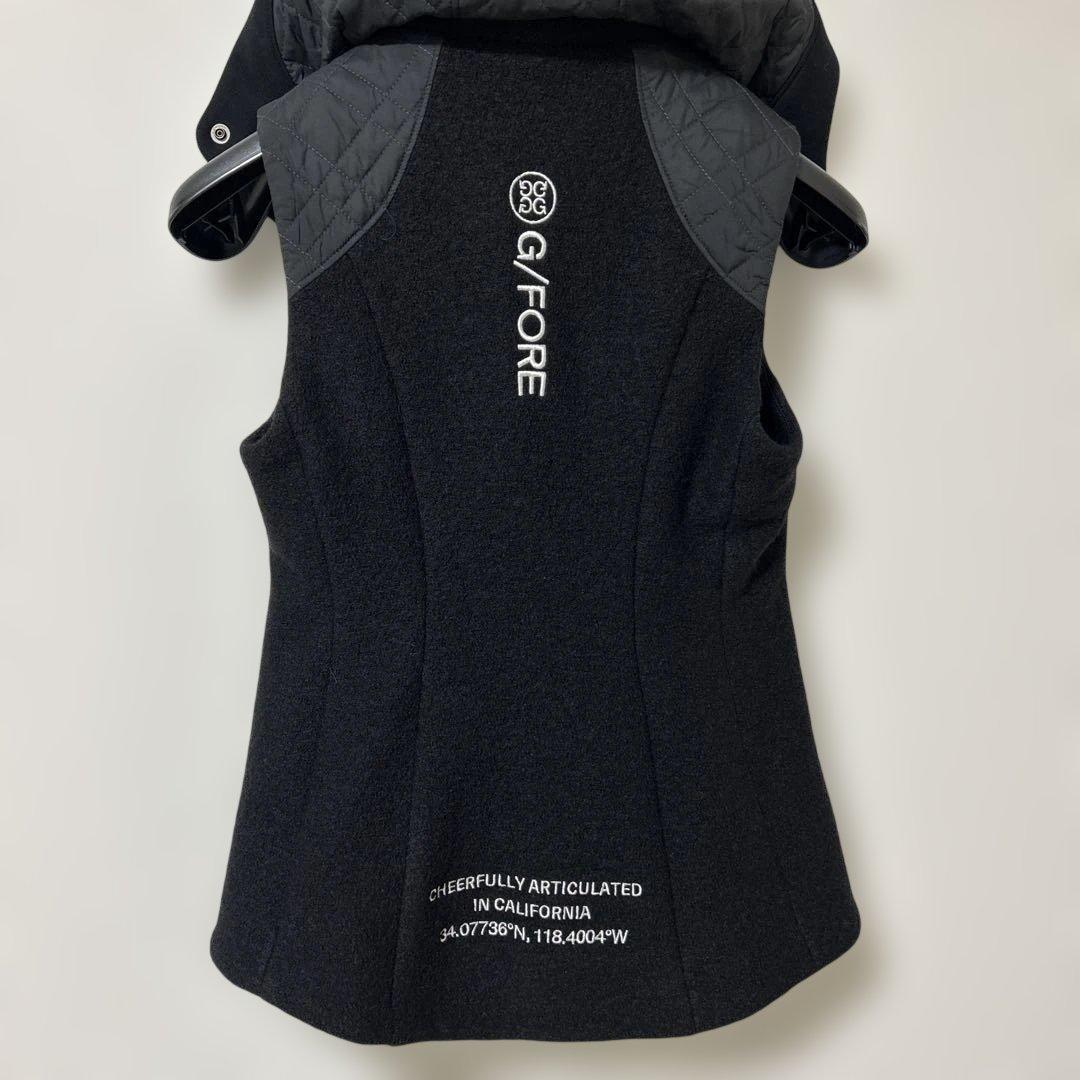 ブラックキルティングジレ レディースジャケット