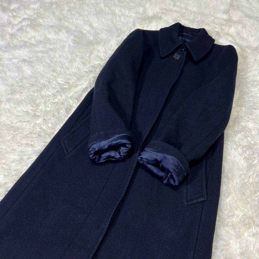 【人気✨️】マーガレットハウエル　ステンカラーウールコート　カシミア混　メルトン