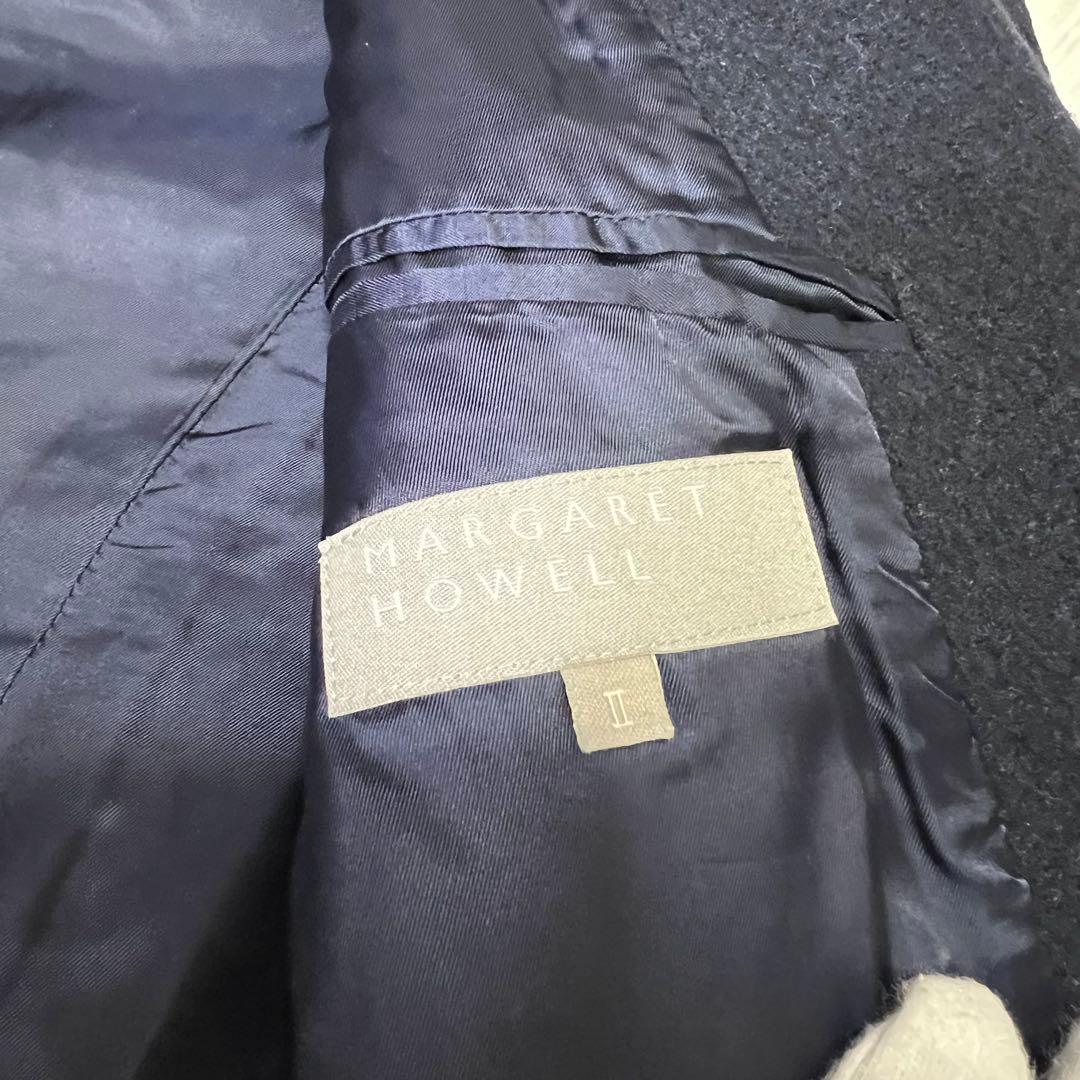 【人気✨️】マーガレットハウエル　ステンカラーウールコート　カシミア混　メルトン