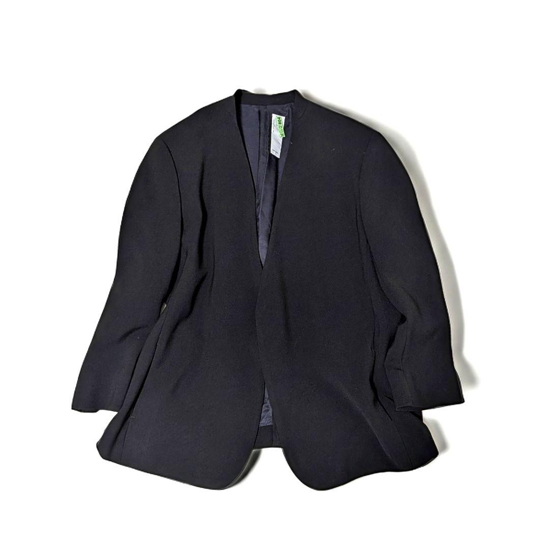 NO CONTROL AIR アセテート混 ノーカラージャケット 日本製