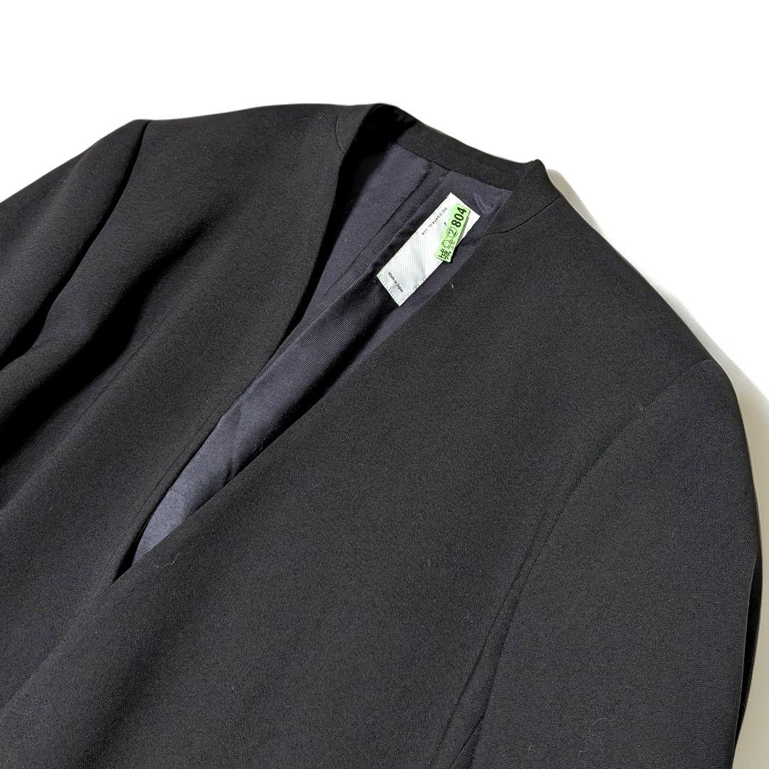 NO CONTROL AIR アセテート混 ノーカラージャケット 日本製