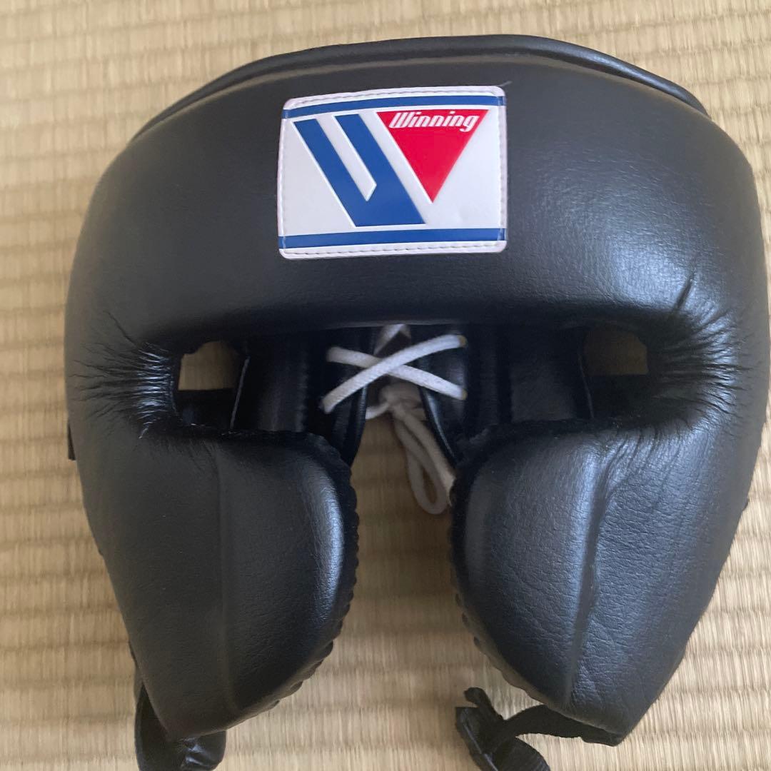 Winning ボクシング ヘッドギア 黒
