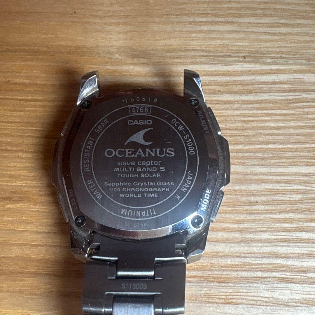 時計動作良 ジャンク CASIO OCEANUS OCW-S1000J-1AJF