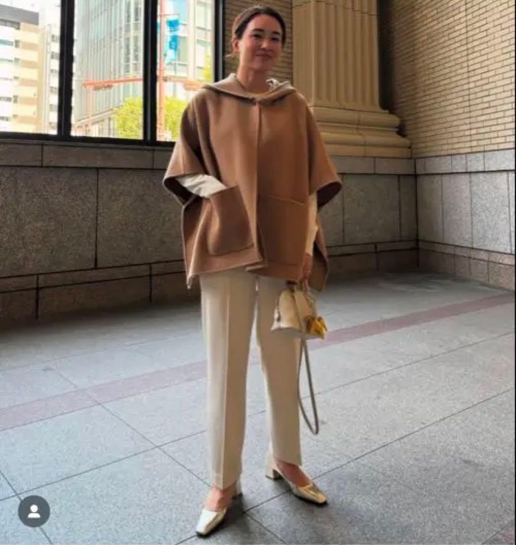 OHGA リバーポンチョ　キャメル