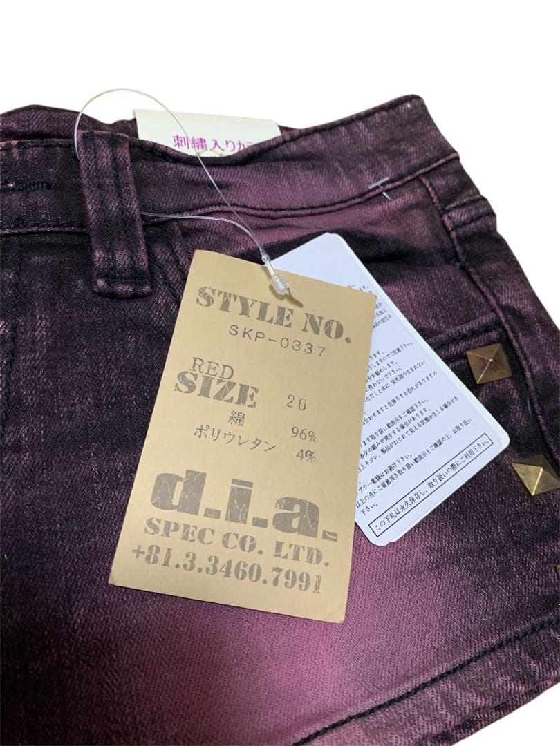 新品未使用 d.i.a 平成ギャル y2k ショーパン d.i.a系 刺繍M