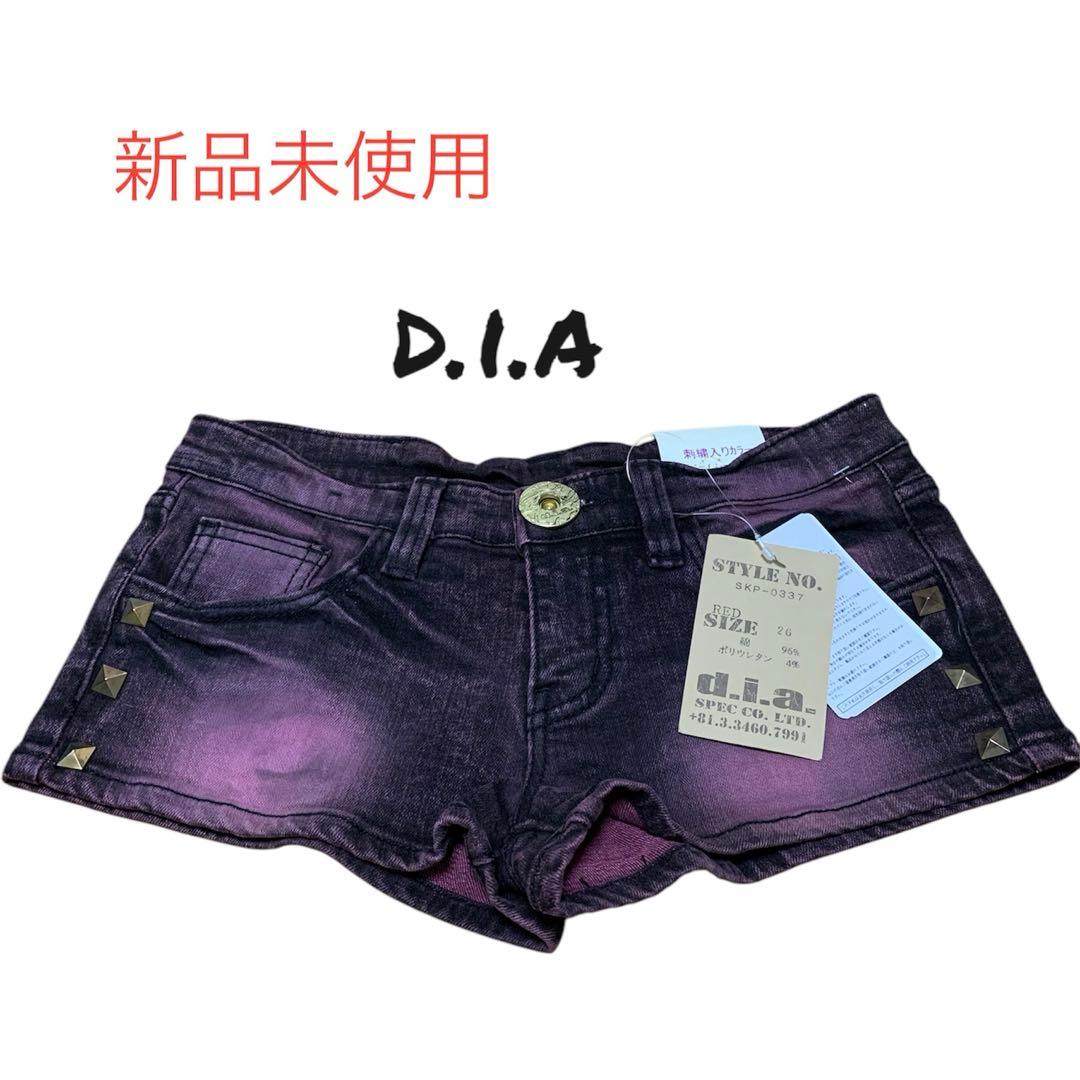 新品未使用 d.i.a 平成ギャル y2k ショーパン d.i.a系 刺繍M