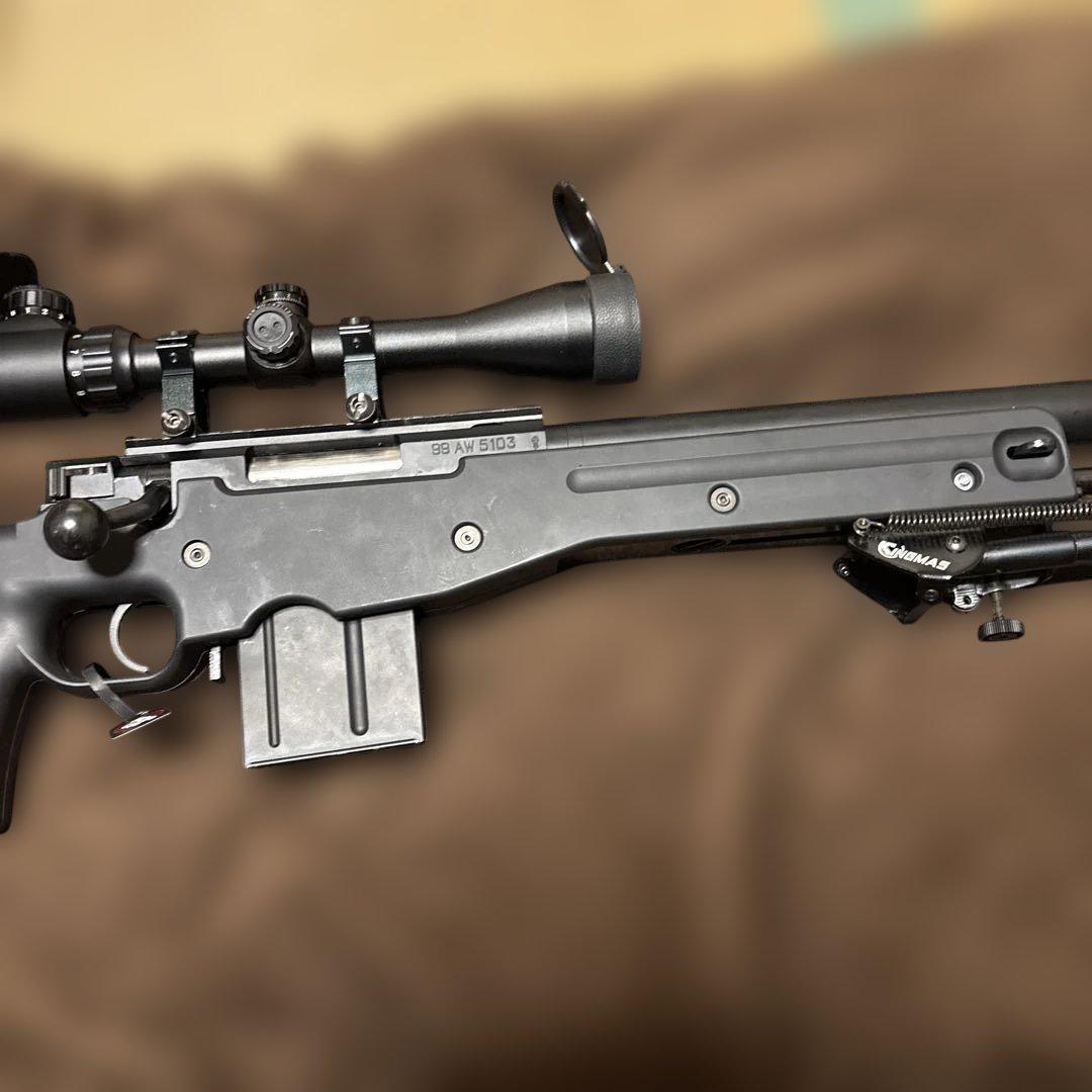 な*け様 東京マルイ スナイパーライフル L96 AWS ブラック スコープ バ