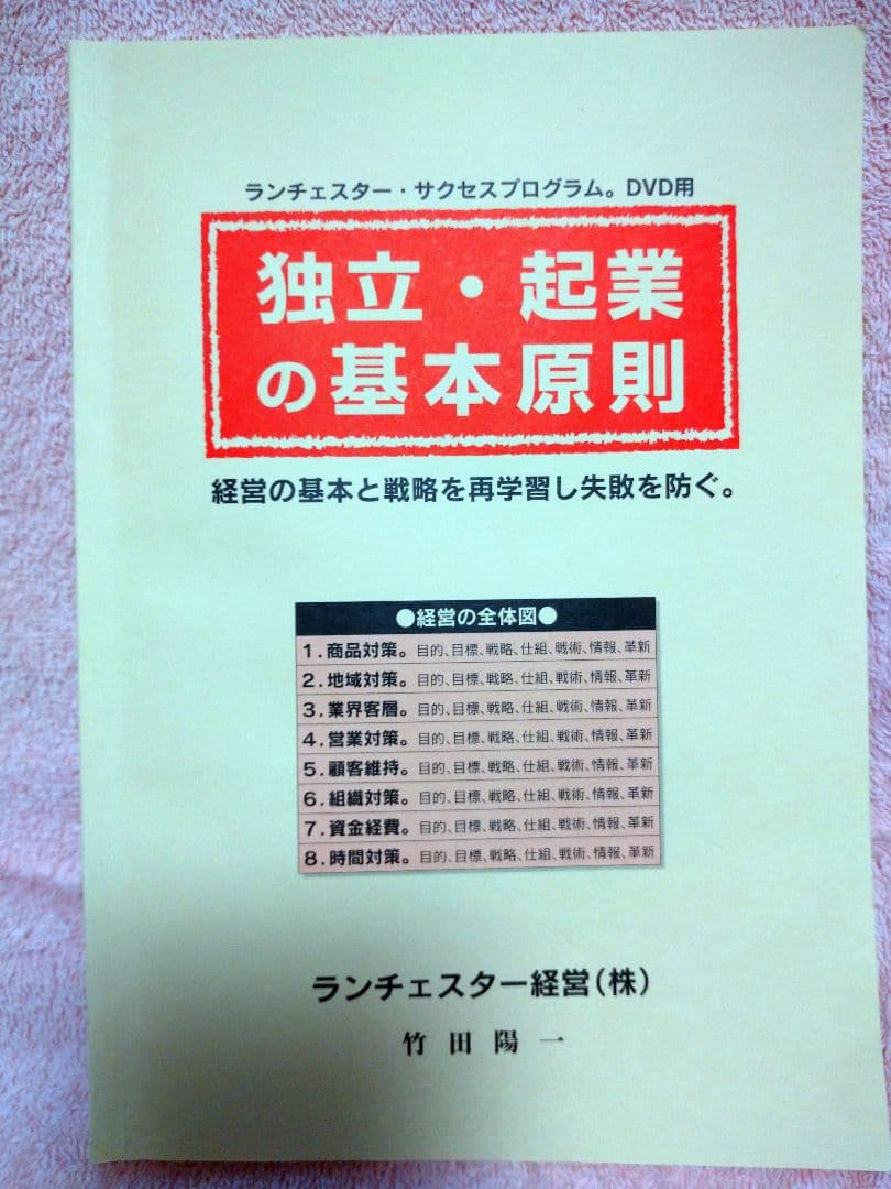 竹田陽一 ランチェスター経営 DVD