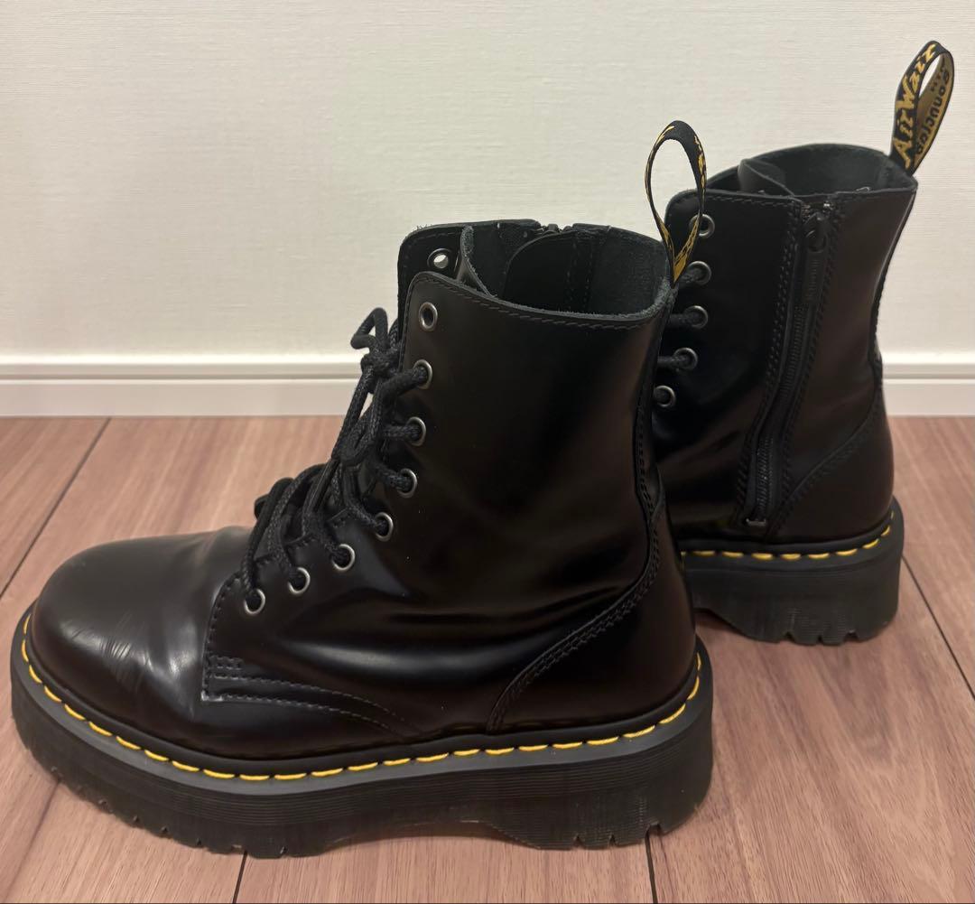 【美品】Dr.Martens JADON UK7 黒 厚底 8ホール 26cm