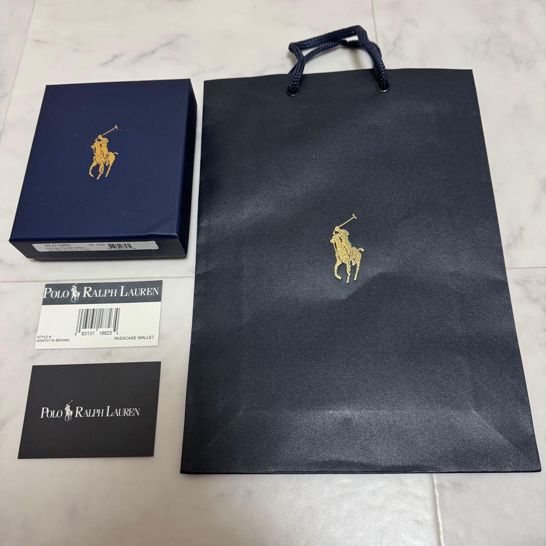 【新品】ポロラルフローレン 財布 二つ折り チェック柄