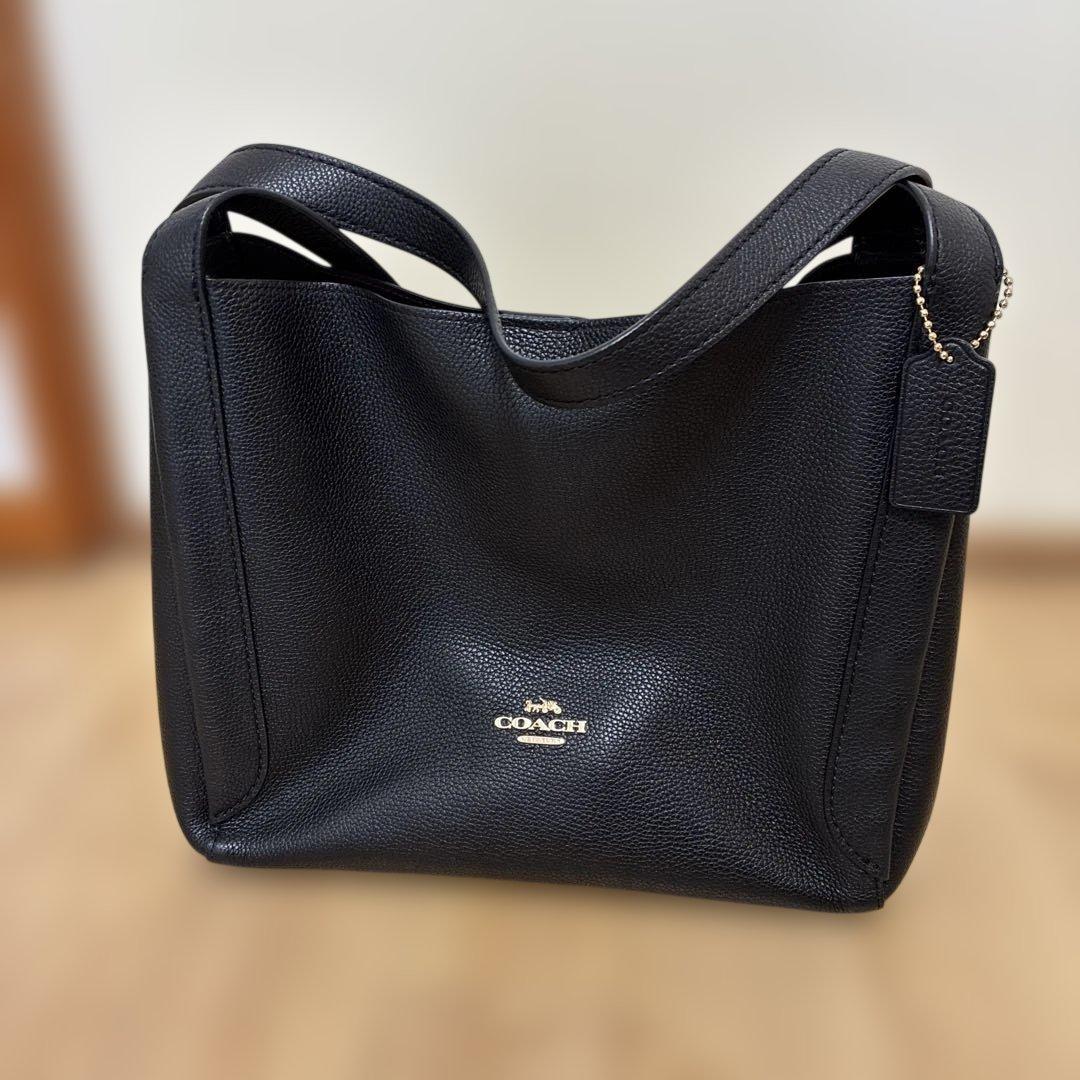 COACH ブラック ハドリーホーボ　レザー　バッグ