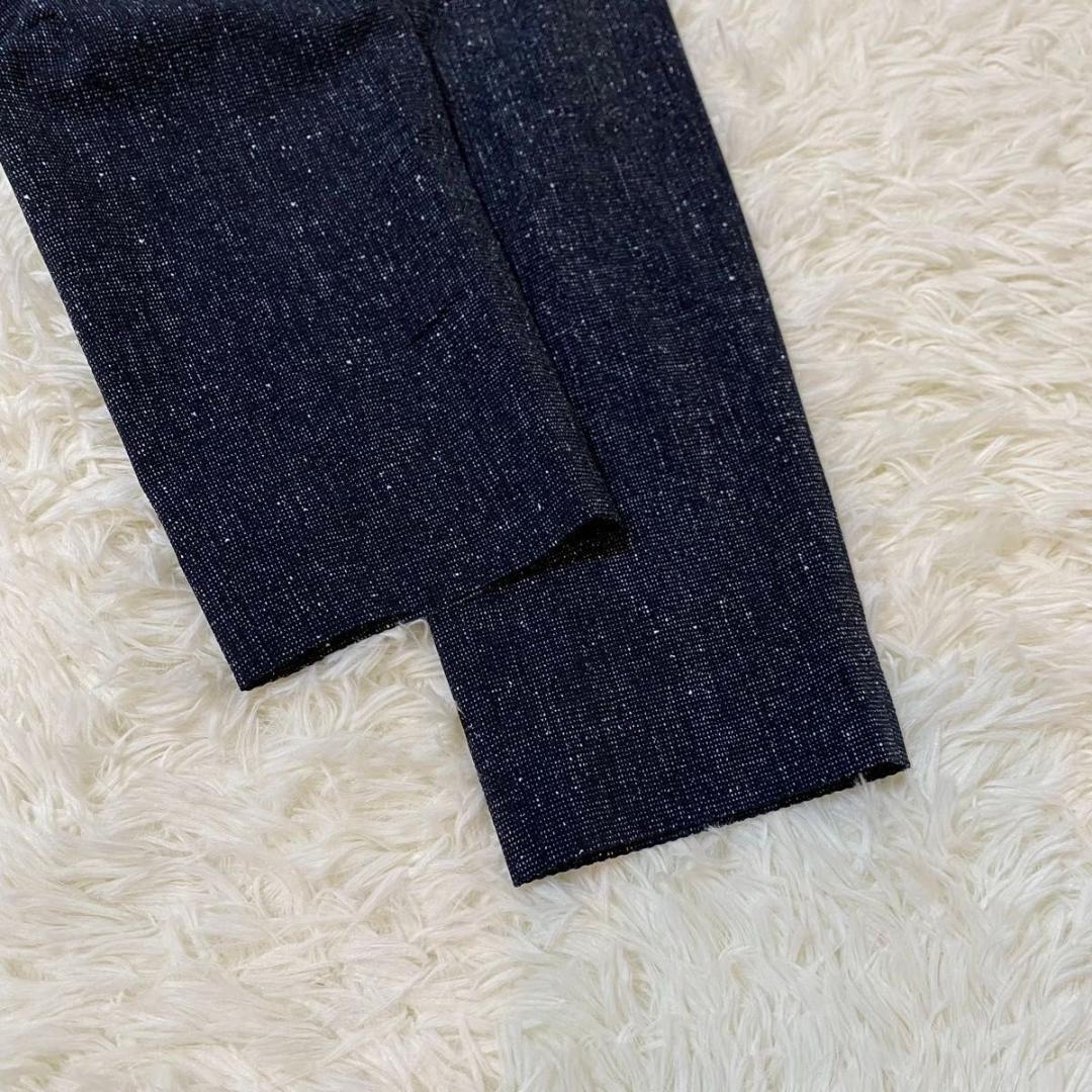 未使用級✨PLST シアサッカー 洗える ストレッチ セットアップ ネイビー S