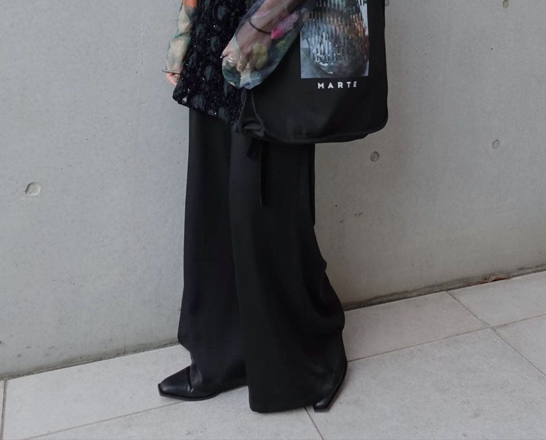 marte LUCKY BAG 2026 BAG 2026 サテンパンツ　黒