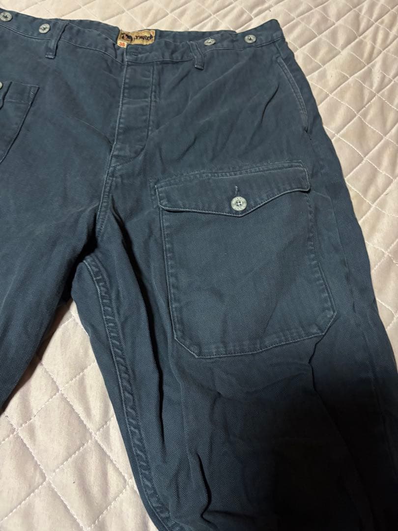 ナイジェルケーボンLY B R O ブリティッシュアーミーパンツ38ネイビー