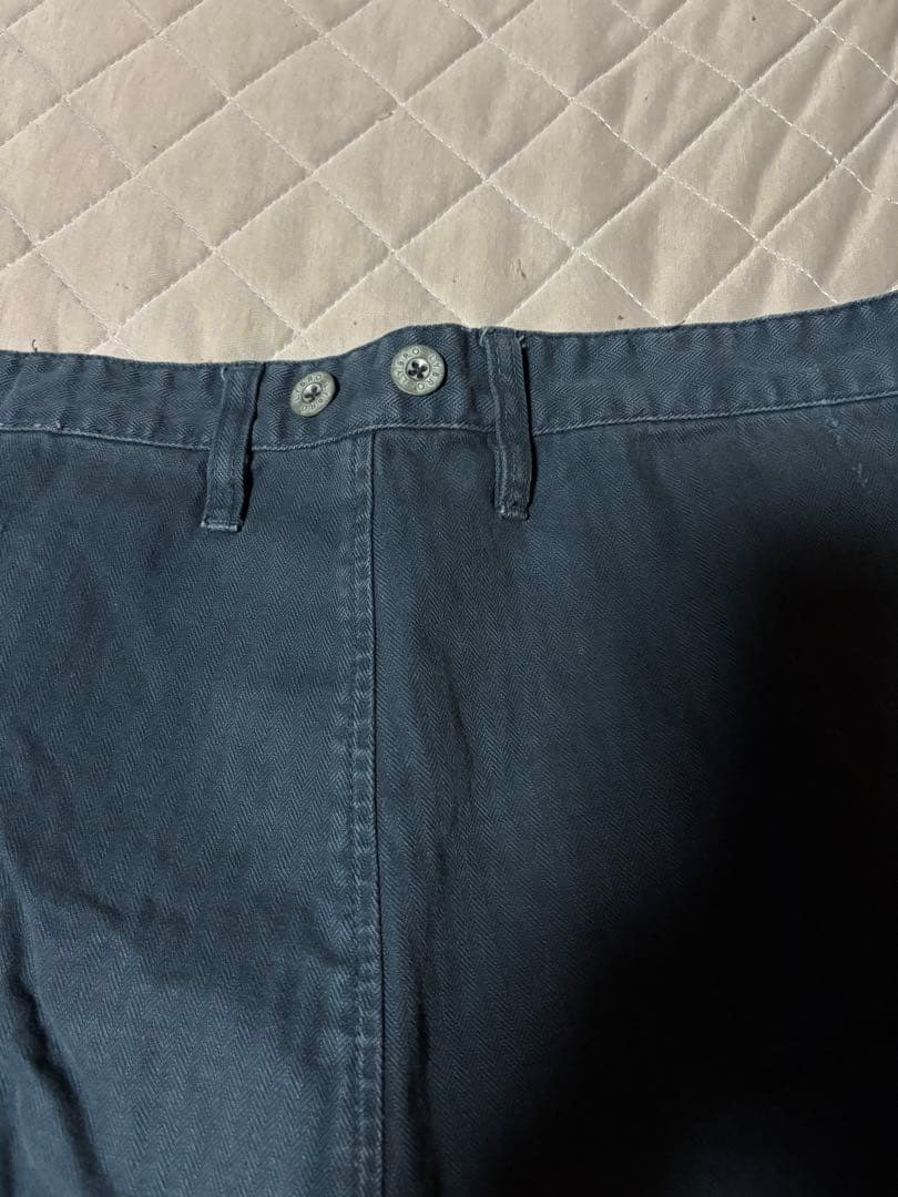 ナイジェルケーボンLY B R O ブリティッシュアーミーパンツ38ネイビー