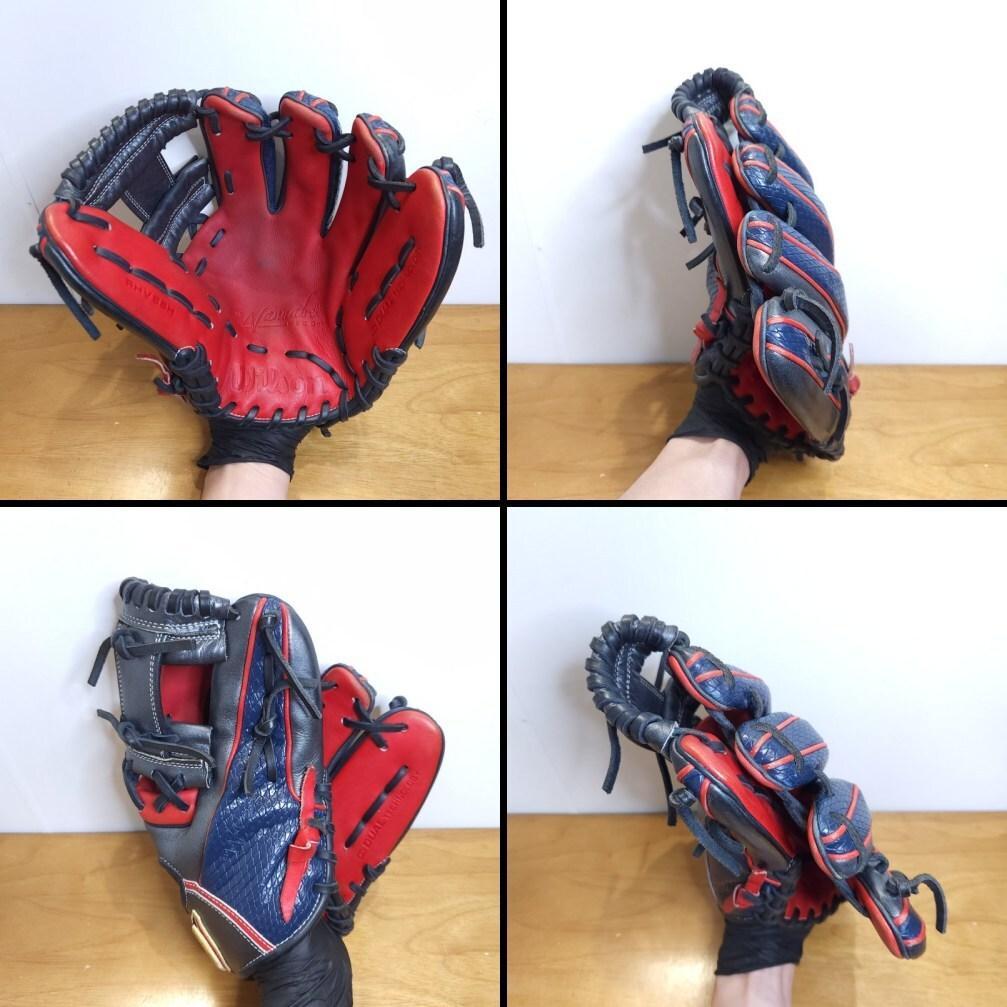 ウイルソン D5 デュアル 特別仕様スネークレザー 美品 内野用 軟式グローブ