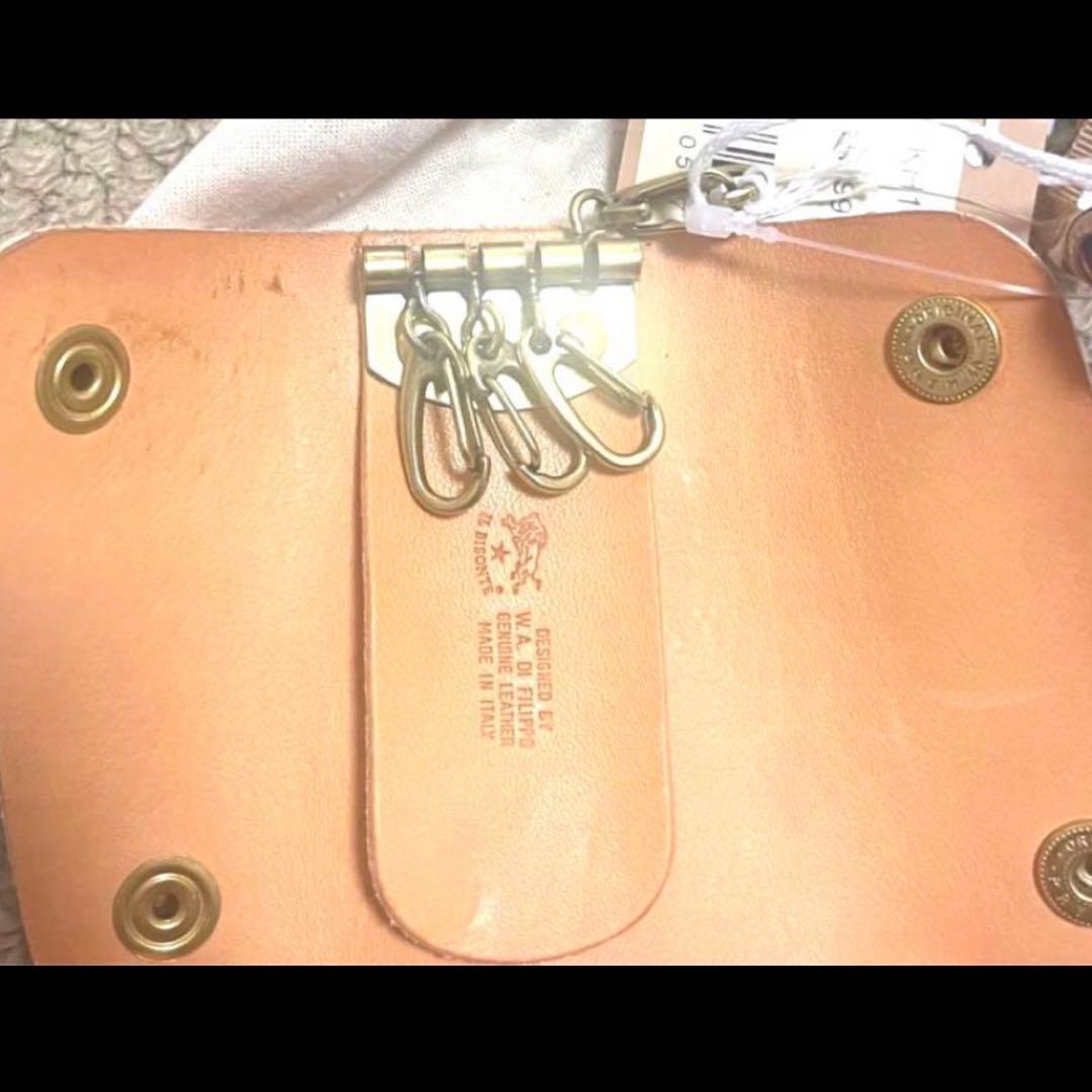 新品　イルビゾンテ キーケース　ロゴ　４連　お洒落　正規品　ILBISONTE